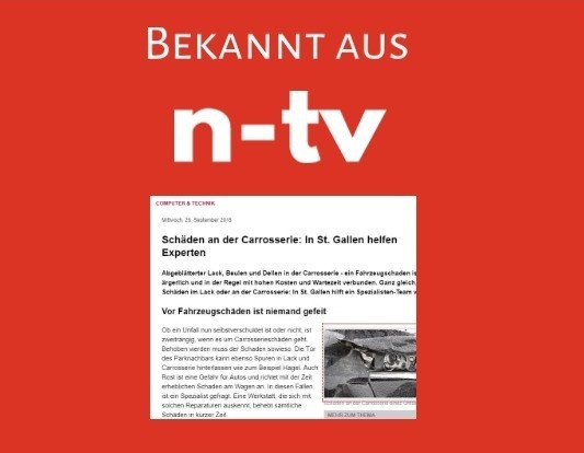Carrosserie Heinz Weber AG St Gallen bekannt aus NTV
